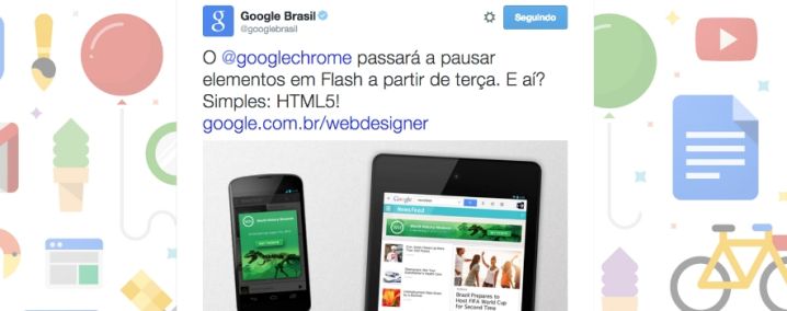 Google Chrome bloqueia conteúdos em Flash